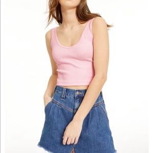 Free People Solid Rib Tank Top